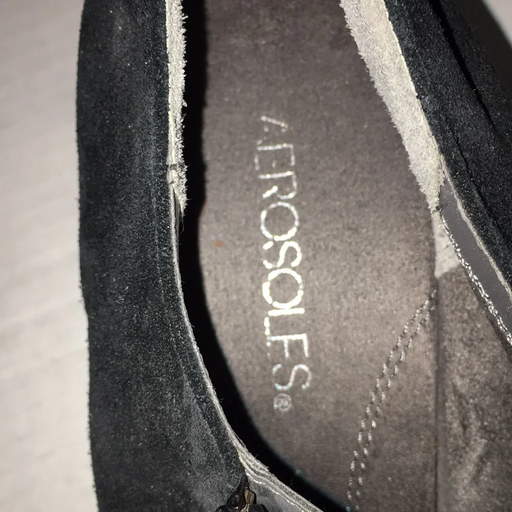 Aeropostales Black Suede Booties | Size 9